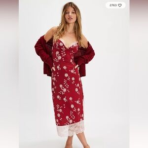 Free People Party Crasher Midi Slip Small